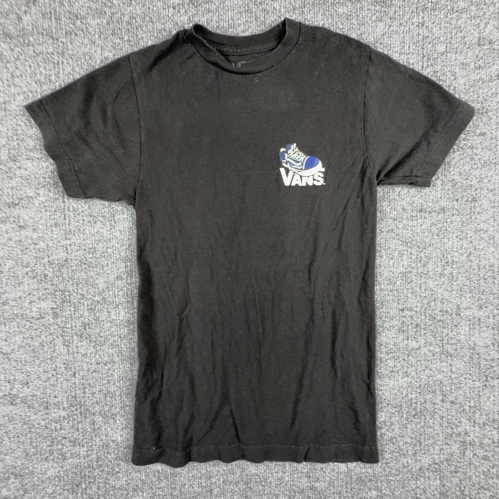 Vans Shirt Mens XS Black Vansiversary Celebrating 55 Years Graphic Logo Tee